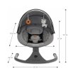 KINDERKRAFT Lehátko pohupujúce s melódiou 2v1 Lumi, do 9 kg, Premium (Variant Light grey)