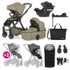 PETITE&MARS Kočík kombinovaný ICON 2v1 XXL AIR + CYBEX Aton B2 i-Size + základňa (Variant Dove Grey, Farba Sivá)