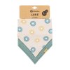 PETITE&MARS Podbradník bandana Luke 2 ks Beige Kiwis&Misty Green 3m+