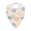 PETITE&MARS Podbradník bandana Luke 2 ks Beige Kiwis&Misty Green 3m+