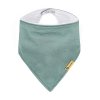 PETITE&MARS Podbradník bandana Luke 2 ks Beige Kiwis&Misty Green 3m+