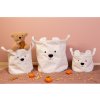 Childhome Kôš na hračky Teddy Off White 25x20x20 cm