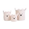 Childhome Kôš na hračky Teddy Off White 30x30x30 cm