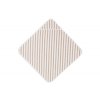 Jollein Osuška s kapucňou froté 75x75cm Stripe Olive Green