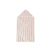 Jollein Osuška s kapucňou froté 75x75cm Stripe Wild Rose