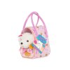 Pucci Pups Psík biely v taške Pink Crown Glam Bag