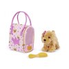 Pucci Pups Psík hnedý v taške Pink Crown Glam Bag