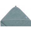 Jollein Osuška s kapucňou froté 75x75cm Sea Green