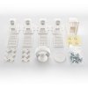 ZOPA Magnetický uzáver skriniek / zásuviek 4ks, white