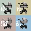 ZOPA Set kočík Move Cross 3 + hlboká vanička Move XL 3 + autosedačka + základňa (Variant All Black, Farba Čierna)