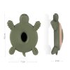 ZOPA Silikónové drevené hryzátko Turtle (Variant Dove Grey)