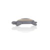 ZOPA Silikónové drevené hryzátko Turtle (Variant Dove Grey)