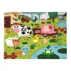 J02772 Puzzle dotykove Zvieratka na farme Janod s texturou 20 dielov od 3 6 rokov a