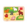 J07121 Janod Drevene vkladacie puzzle pre najmensich Farma Chunky 04