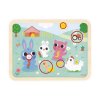 J07126 Janod Drevene puzzle s predlohou a hladanie rozdielov Farma 05