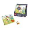 J07129 Janod Farm Drevene vkladacie puzzle s uchytom Zvieratka 02