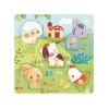 J07129 Janod Farm Drevene vkladacie puzzle s uchytom Zvieratka 04