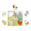 J07129 Janod Farm Drevene vkladacie puzzle s uchytom Zvieratka 05