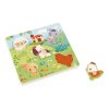 J07129 Janod Farm Drevene vkladacie puzzle s uchytom Zvieratka 01