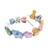 Tooky Toy Navliekanie Zvieratká Pastel 13 ks