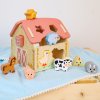 Tooky Toy Domček farma Vkladačka Pastel