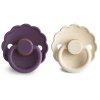 Frigg DVOJBALENIE CUMLÍKOV DAISY VIOLET DREAM/ CREAM, 0-6M, KAUČUK (Variant Violet dream/Cream)