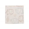 Jollein Obrúsky mušelínové 3 ks 31x31cm (Variant Elephant Tales)
