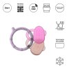 2 MM Cooling Teether Lilac Ring DustyPink PS 02