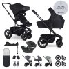 EASYWALKER SET Kočík 4v1 Harvey⁵ Midnight Black XXL AIR + CYBEX Aton B2 i-Size + základňa