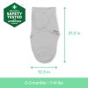 INGENUITY Zavinovačka SwaddleMe™ Ulitka bavlna Born free 2ks 0,5 TOG 0-3m