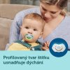 canpol babies set symetrickych silikonovych dudliku light touch 0 6m neon love modry