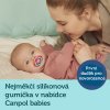 canpol babies set symetrickych silikonovych dudliku light touch 18m neon love modry