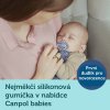 canpol babies set symetrickych silikonovych dudliku light touch 18m pure color modry