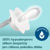 canpol babies set symetrickych silikonovych dudliku light touch 18m pure color modry
