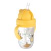 canpol babies nevylevaci hrnecek se slamkou a zavazim exotic animals 270ml zluty