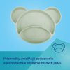 canpol babies silikonovy deleny tanier s prisavkou macko kremovy