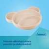 canpol babies silikonovy deleny tanier s prisavkou macko kremovy
