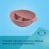 canpol babies silikonova delena miska s prisavkou dots 360ml siva