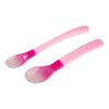canpol babies plastove lyzicky termo 2 ks ruzove