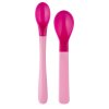 canpol babies plastove lyzicky termo 2 ks ruzove