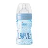 CHICCO Fľaša dojčenská Well-Being LOVE silikón 150 ml chlapec 0m+