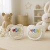 canpol babies cumlik svietiaci silikonovy symetricky love mumdad 0 6m 2ks