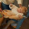 KINDERKRAFT Stolička jedálenská Nordic Breeze s vankúšom