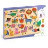 dj01836 drevene vkladacie puzzle puzzlo geo