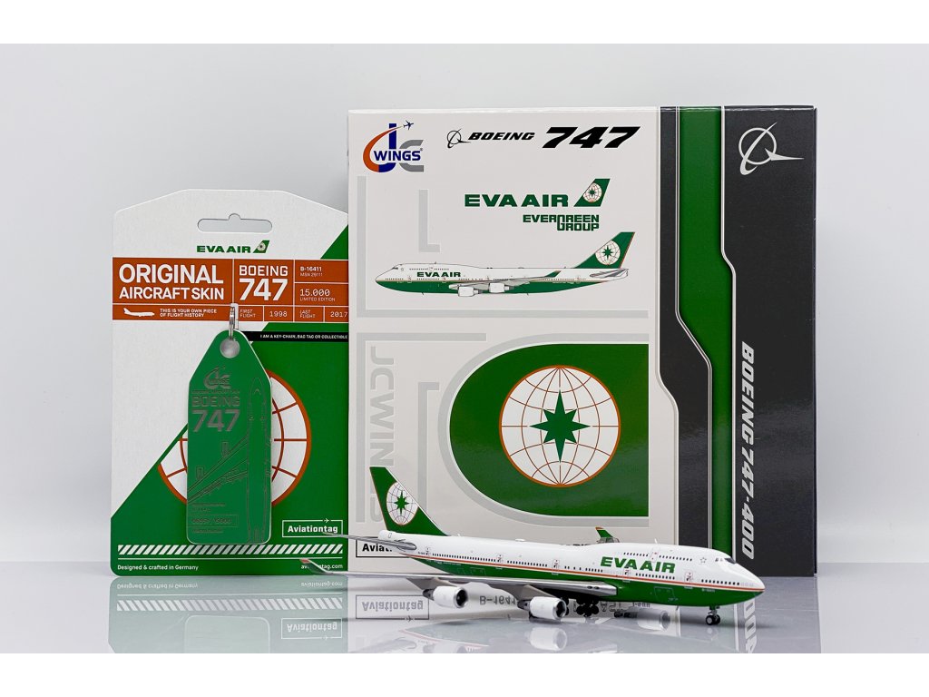 Aviationtag エバー航空 EVA よこさ AIR B747 フライトタグ