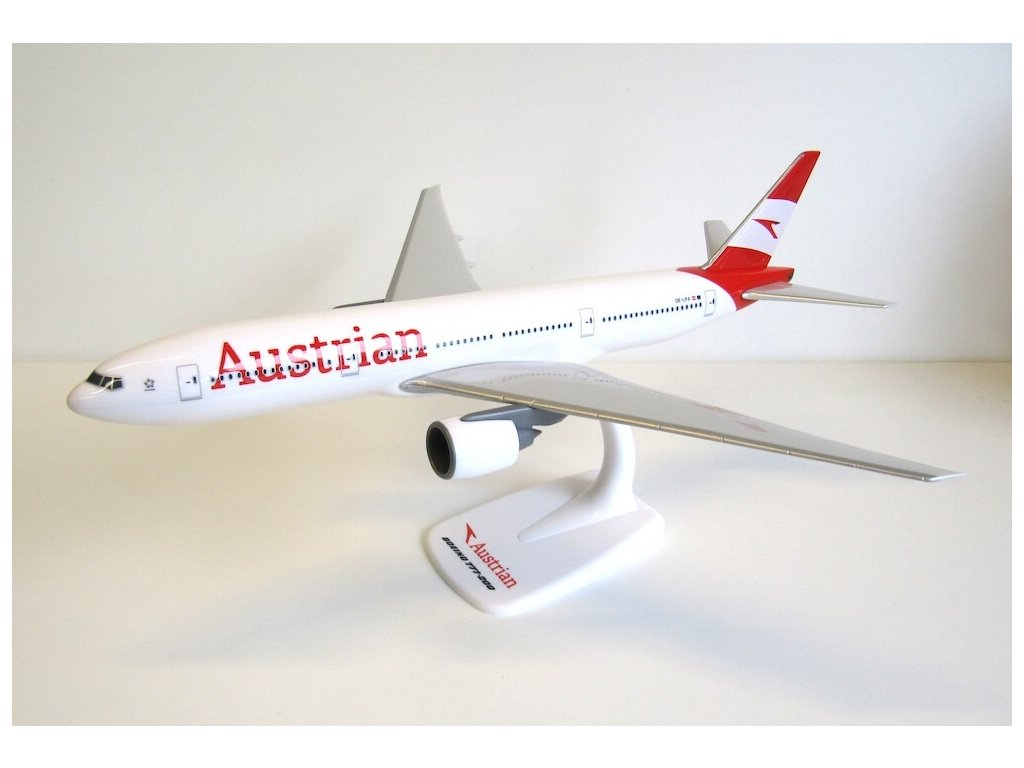 Austrian B777-200 1/200 モデルプレーン Herpa Wings Austrian 777-200 ezToys - Diecast Models and