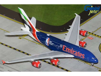 Emirates Airbus A380-800 NBA livery