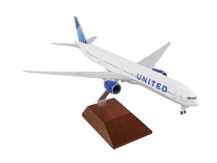 Boeing 777-300 United Airlines with Wood Stand N2749U