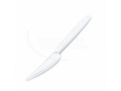 Nôž (PP) znovu použiteľný biely 18,5cm [50 ks] 22008_1