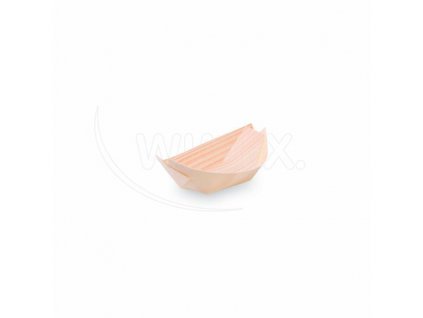 Fingerfood miska drevená lodička 9 x 6 cm [100 ks]  66609_1
